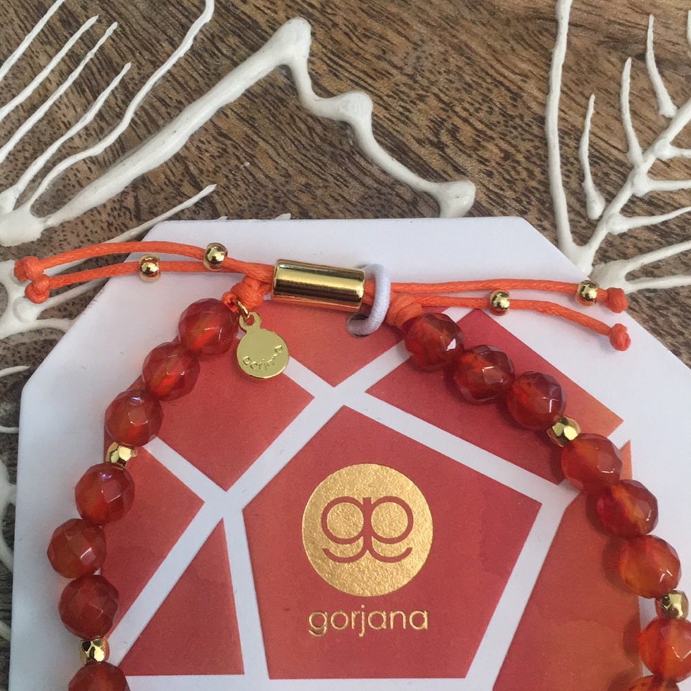 Gorjana Beaded Gemstone Bracelet - Orange Agate - Picture 8 of 9